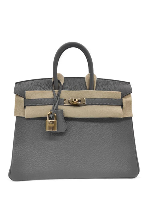 Hermes Birkin Retourne 25 Gris Meyer Togo Permabrass Hardware