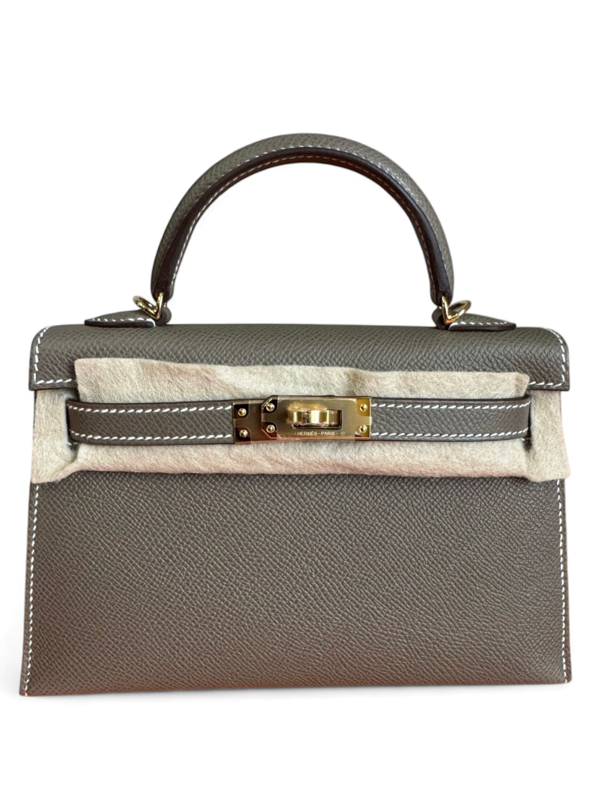 Hermes Kelly Sellier 20 Etoupe Epsom GHW