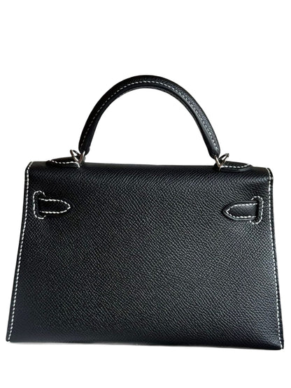 Hermes Kelly 20 Hss Noir & Gold Epsom PHW