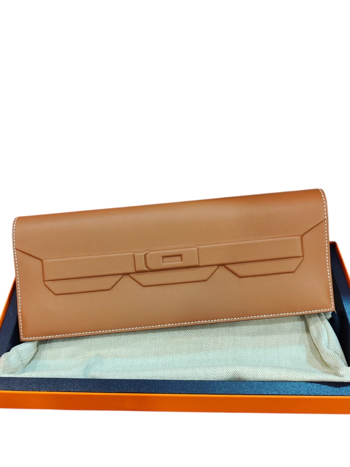 Hermes Shadow Birkin Clutchbag Gold Swift