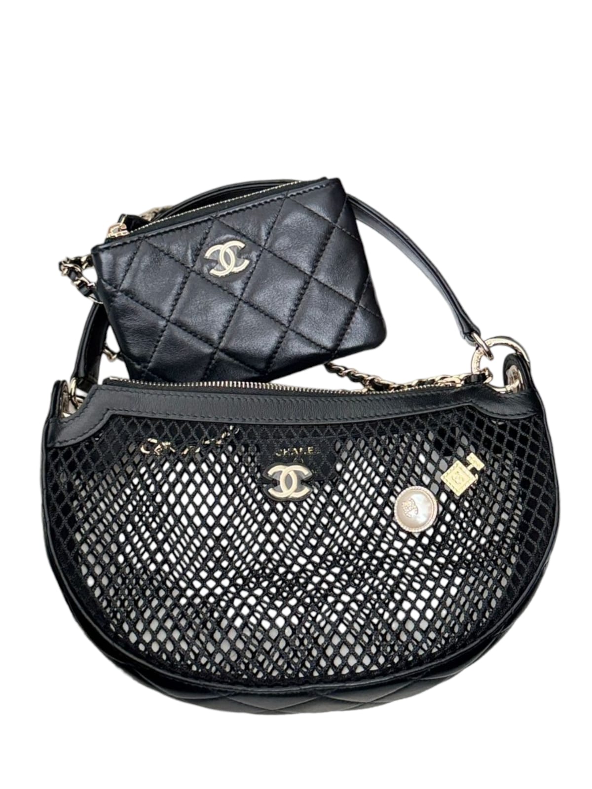 Chanel With Chain Black LGHW 25S