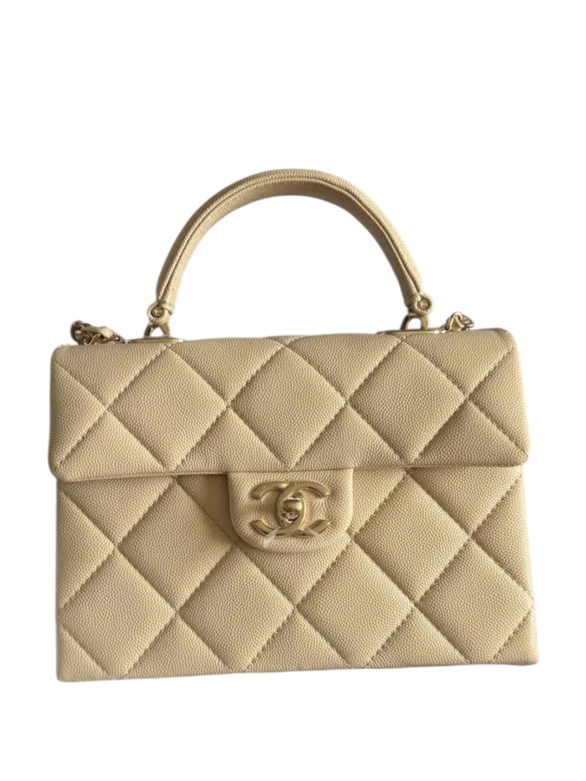 Chanel Trendy Top Handle Ercu Caviar LGHW 25S