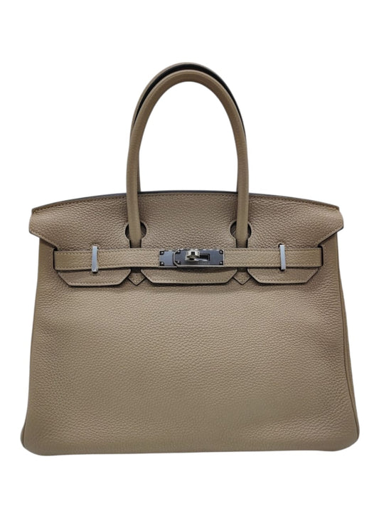 Hermes Birkin Retourne 30 Gris Tourterelle Togo PHW