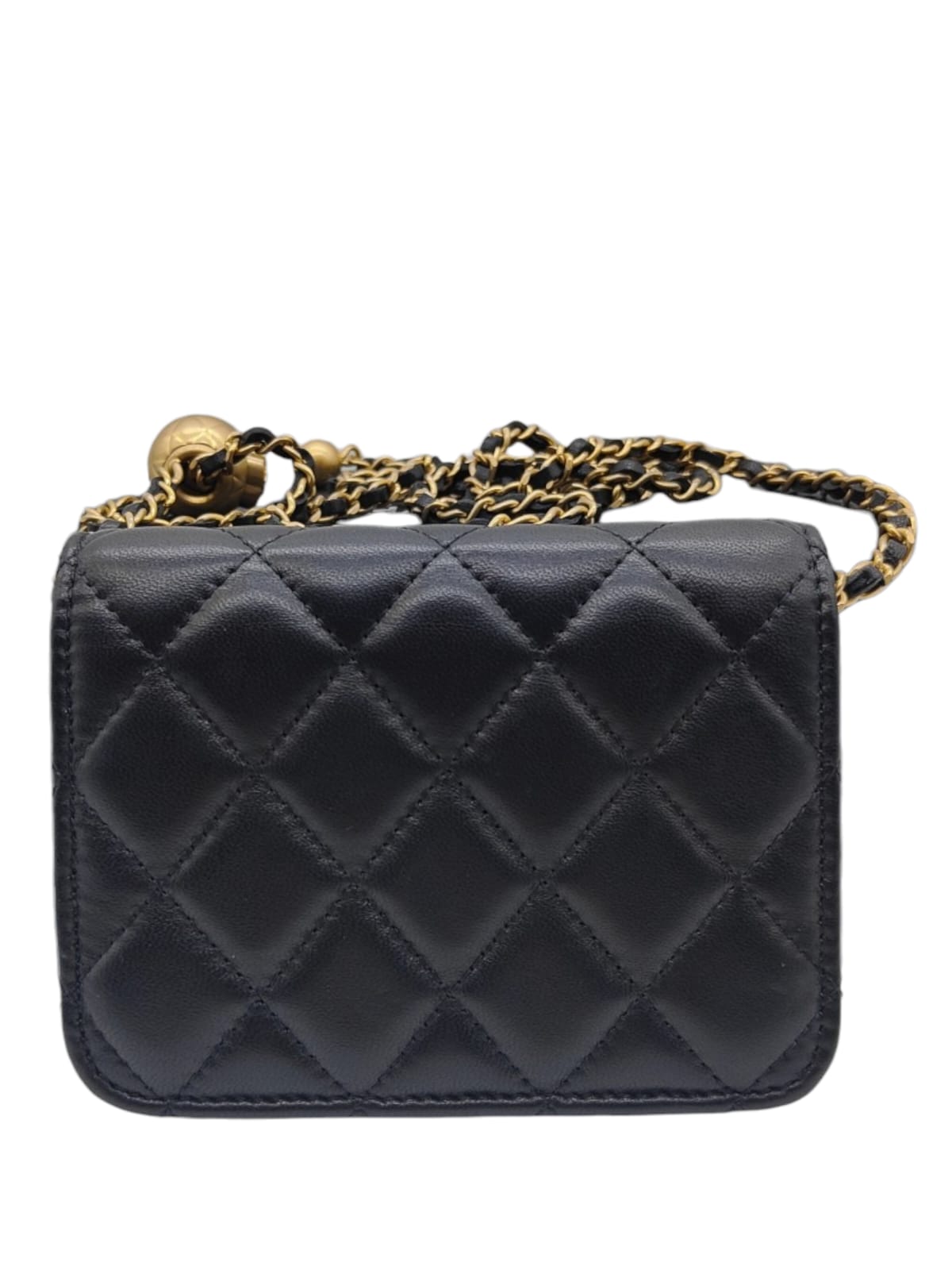 Chanel Card Holder Pearl Crush Lambskin AGHW