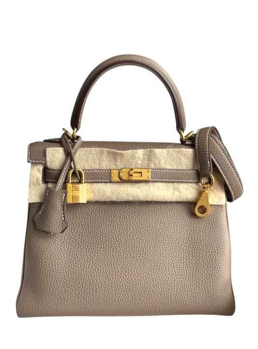 Hermes Kelly Retourne 25 Etoupe Togo GHW