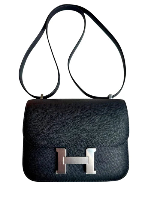 Hermes Constance 18 Noir Epsom PHW