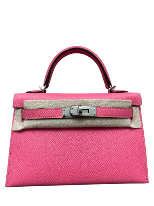 Hermes Kelly Sellier 20 Rose Azalee Epsom PHW