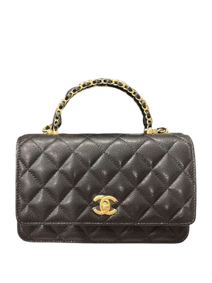 Chanel Woc Handle Black One Compartment Caviar AGHW 25B