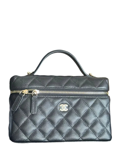 Chanel Vanity Handle Black Caviar LGHW