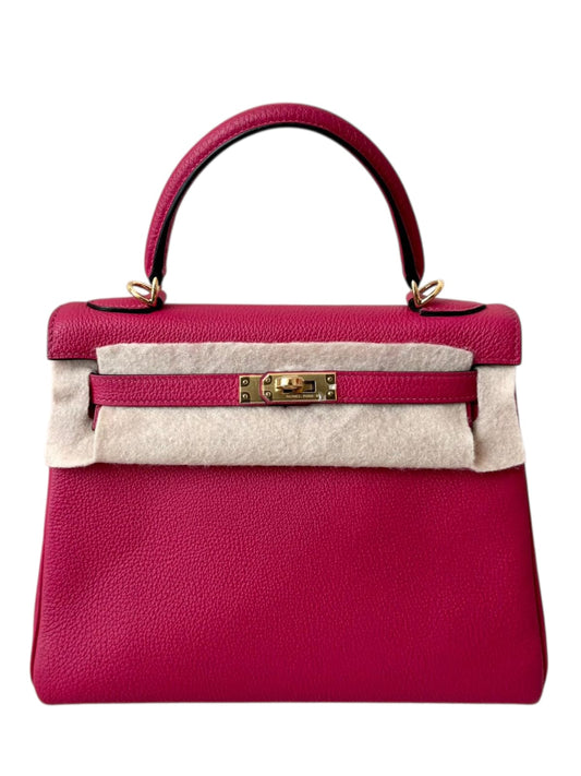 Hermes Kelly Retourne 25 Framboise Togo GHW
