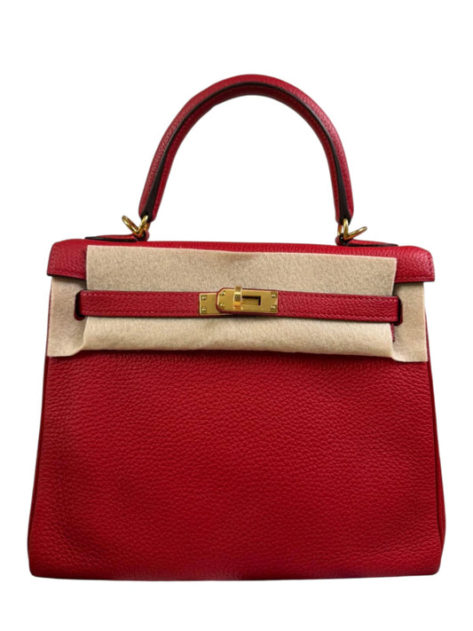 Hermes Kelly Retourne 25 Rough Casaque GHW