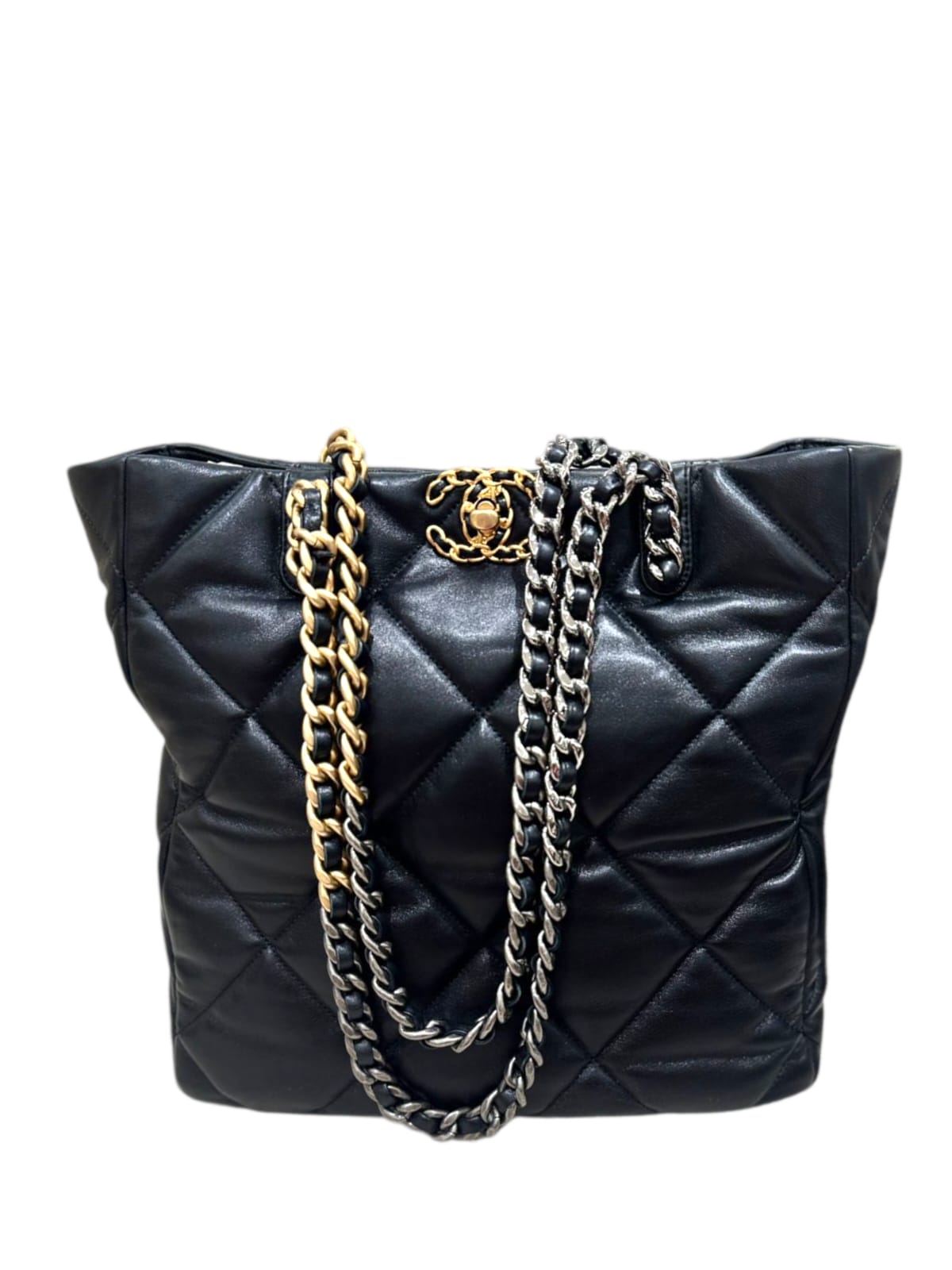 Chanel Tote Black Lambskin AGHW & RHW