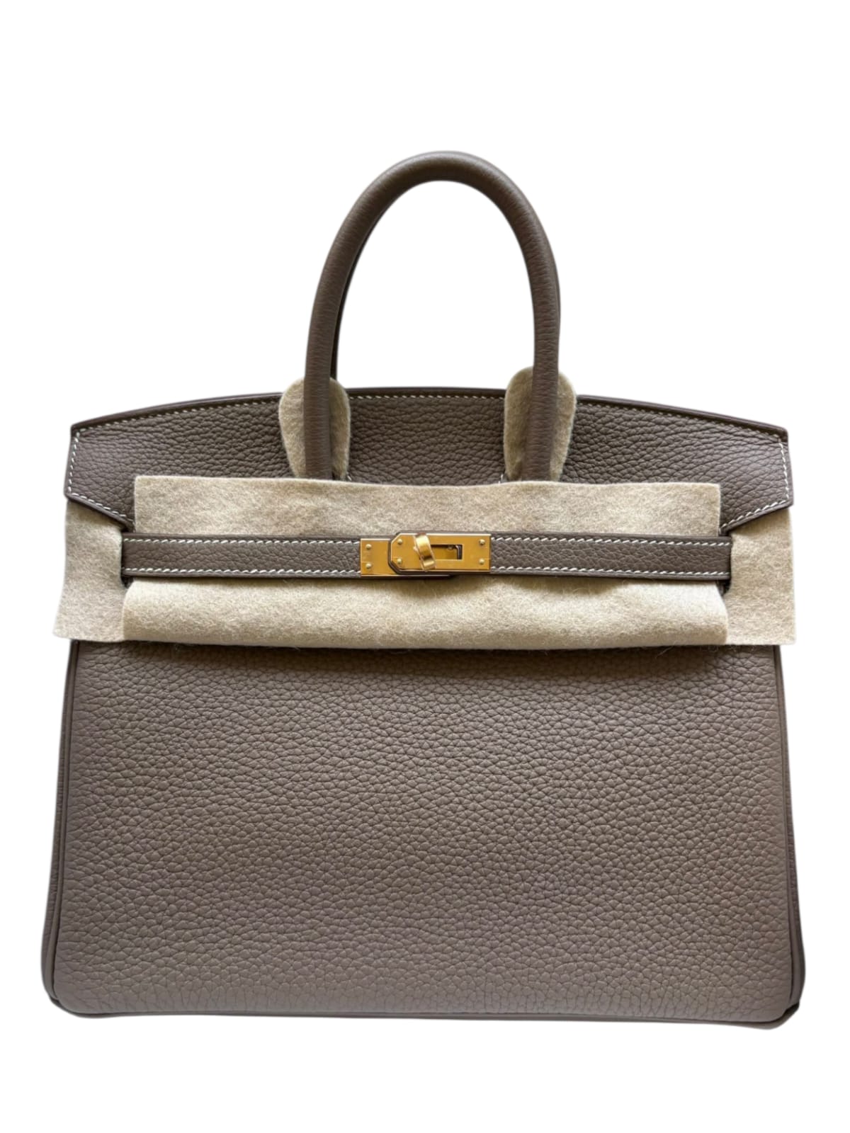 Hermes Birkin Retourne 25 Etoupe Togo GHW