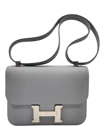 Hermes Constance 1-24 Gris Pantine Epsom Brushed Hardware