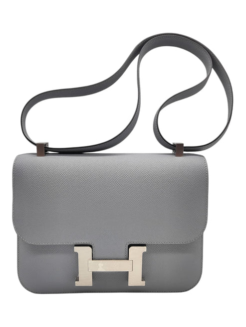 Hermes Constance 1-24 Gris Pantine Epsom Brushed Hardware