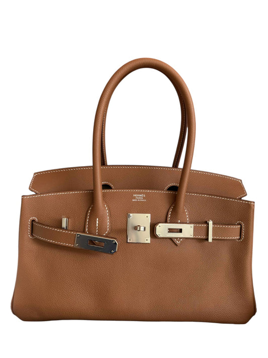 Hermes Retourne 29 Shoulder Gold Evercolor PHW