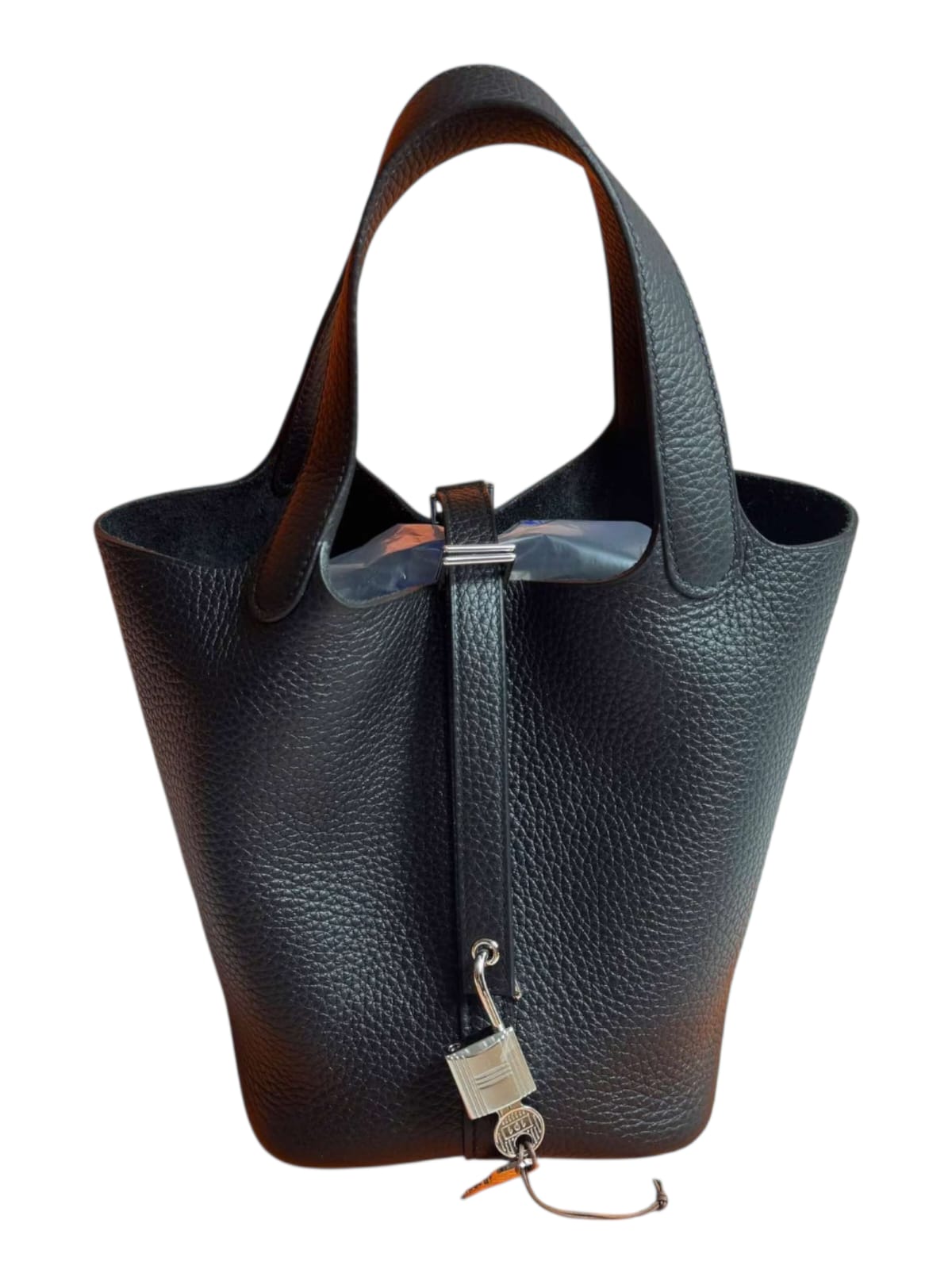 Hermes Picotin 18 Noir Clemence PHW