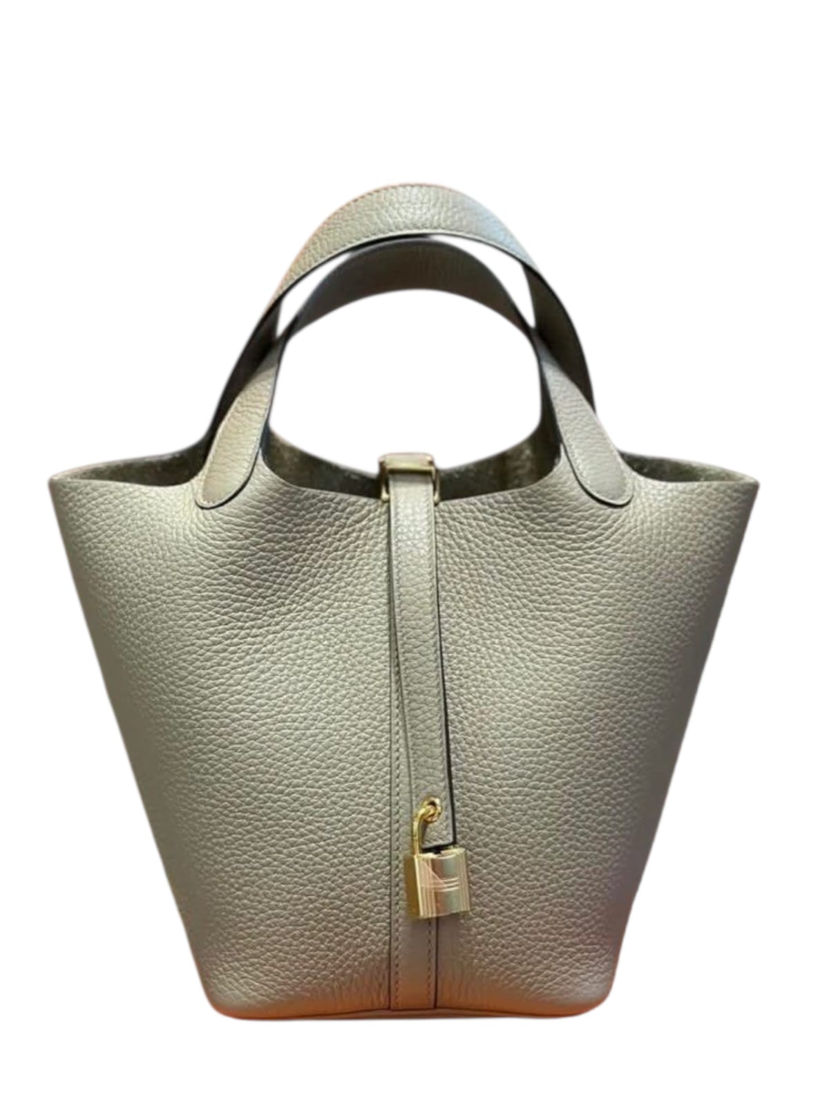 Hermes Picotin 18 Beige Marfa Clemence GHW