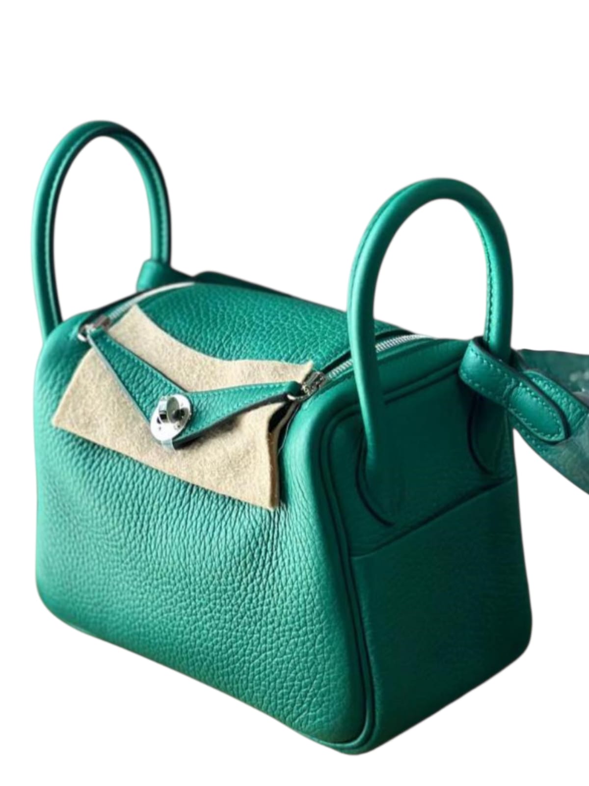Hermes Lindy Mini II Vert Vertigo Clemence PHW