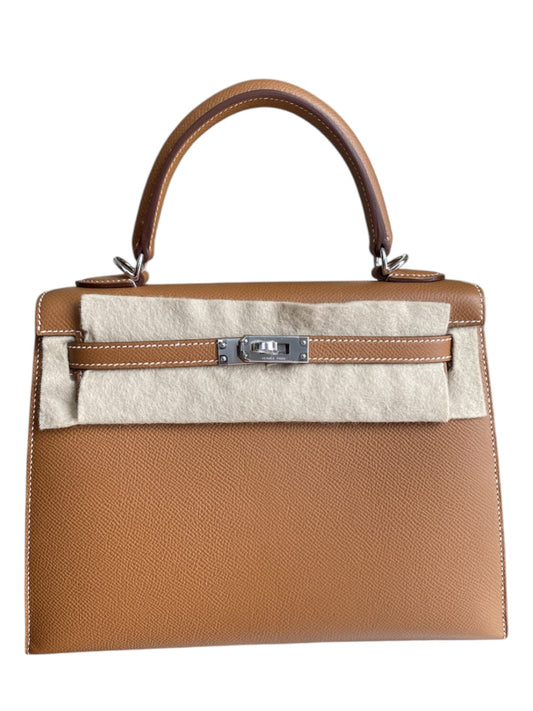 Hermes Kelly Sellier 25 Gold Epsom PHW