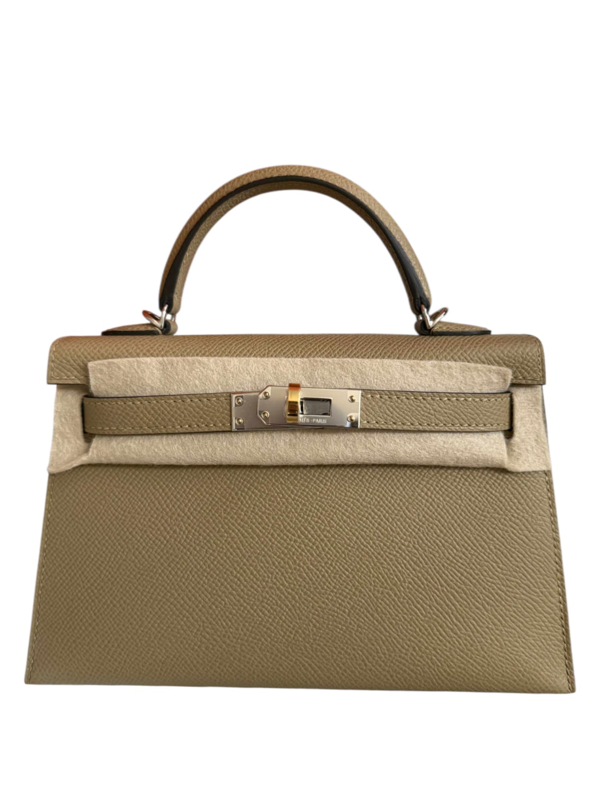 Hermes Kelly Sellier 20 Poussiere Epsom Electrum Hardware