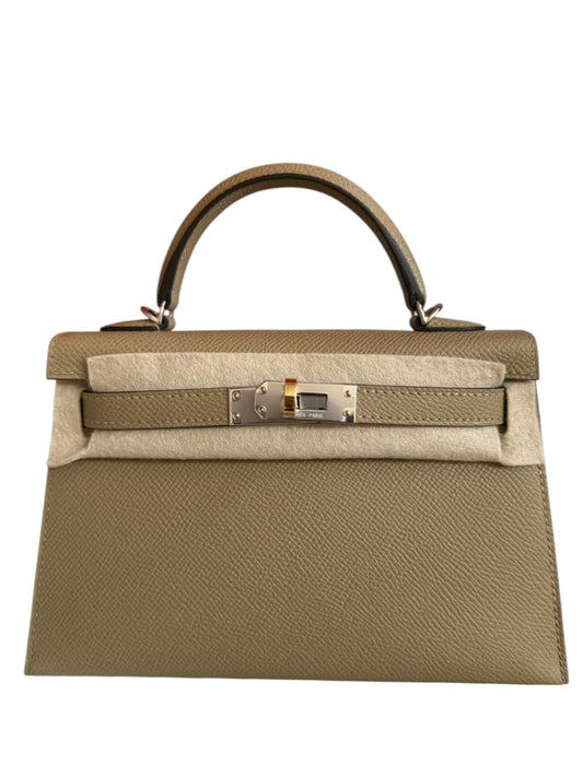 Hermes Kelly Sellier 20 Poussiere Epsom Electrum Hardware