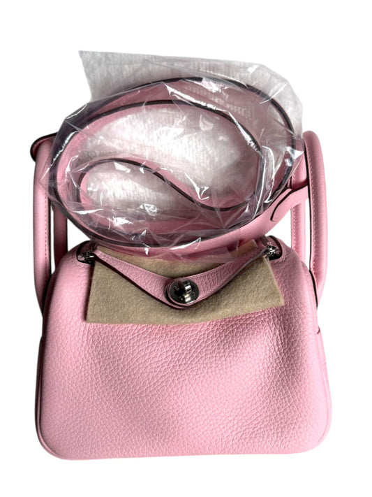 Hermes Lindy Mini II Rose Sakura Clemence PHW