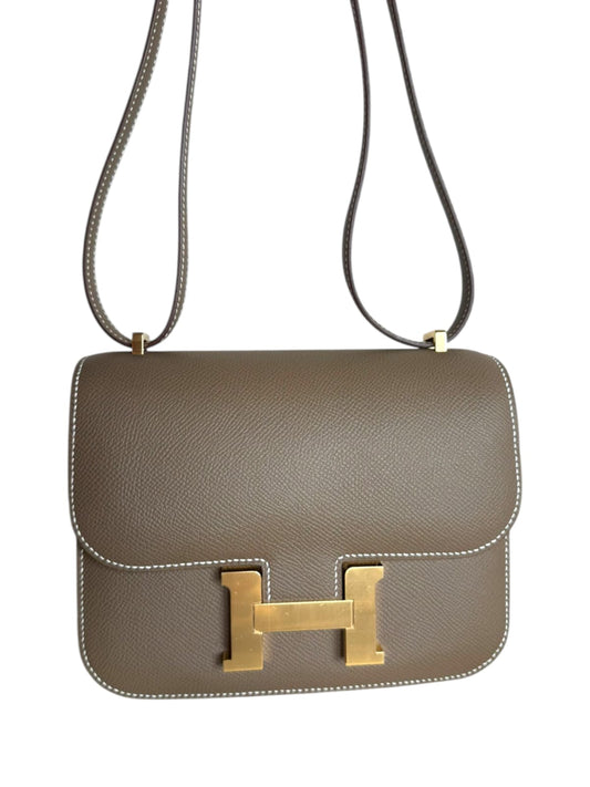 Hermes Constance 18 Etoupe Epsom GHW