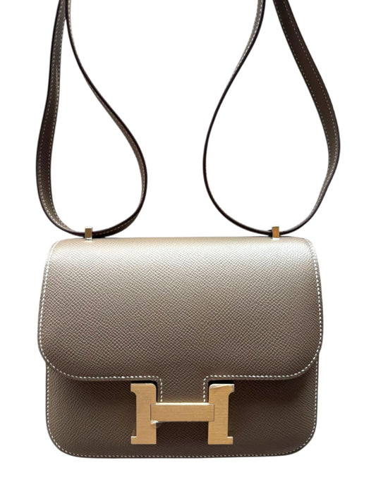 Hermes Constance 18 Etoupe Epsom Brushed GHW