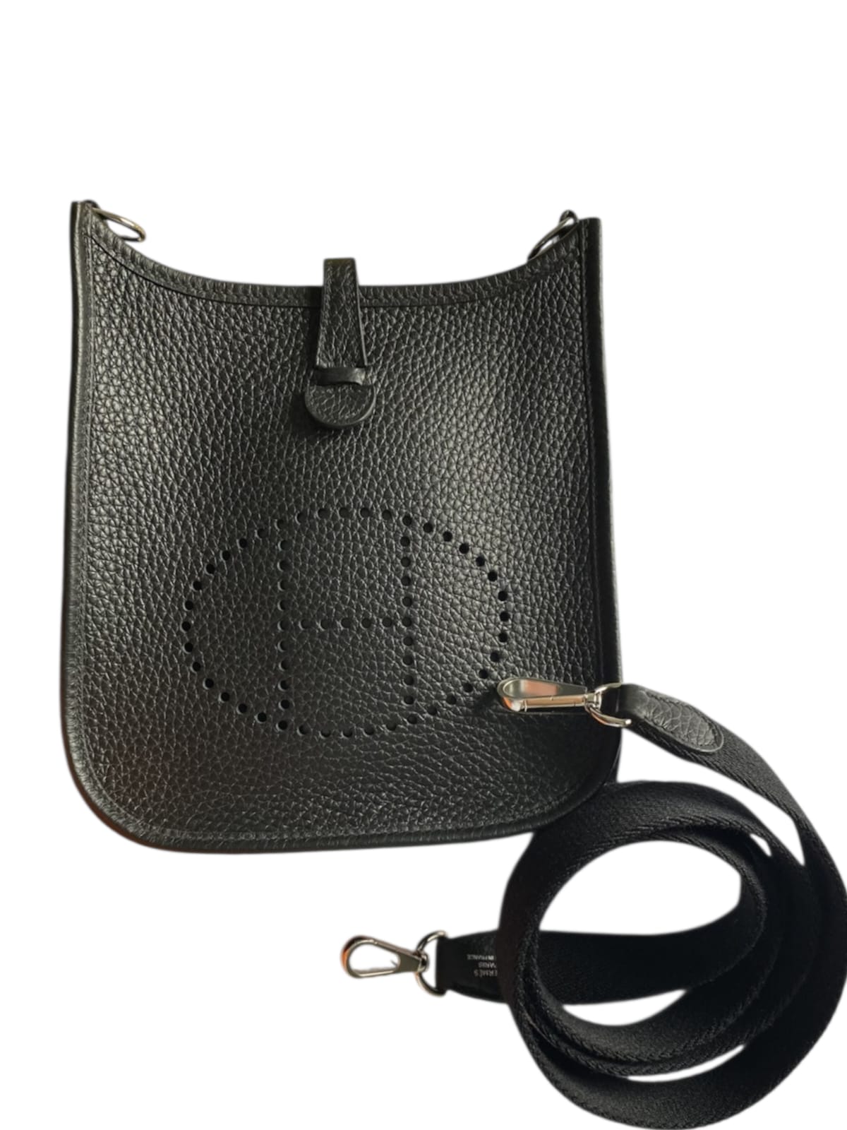 Hermes Evelyne Mini BlackClemence PHW
