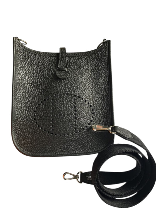 Hermes Evelyne Mini BlackClemence PHW