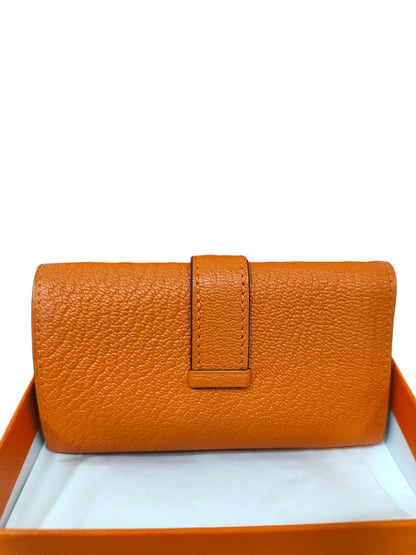 Hermes Bearn Flap 4 Key Ring Holder Orange Mysore GHW