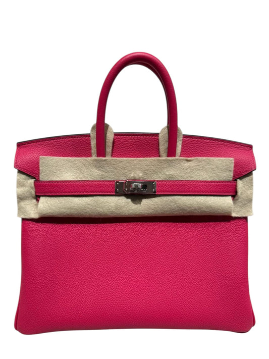 Hermes Birkin Retourne 25 Rose Mexico Togo PHW