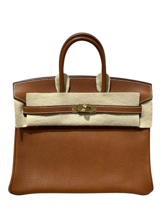 Hermes Birkin Retourne 25 Baenia Fauve GHW