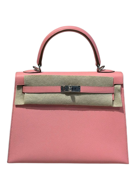 Hermes Kelly Sellier 25 Rose Confetti Epsom PHW