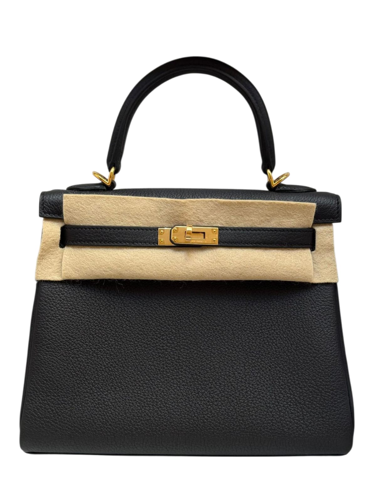 Hermes Kelly Retourne 25 Noir Togo GHW