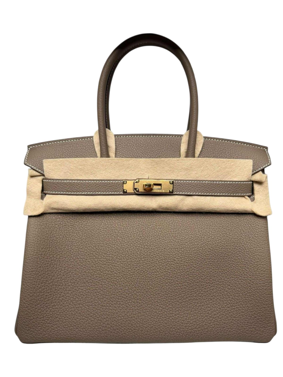 Hermes Birkin Retourne 30 Etoupe Togo GHW
