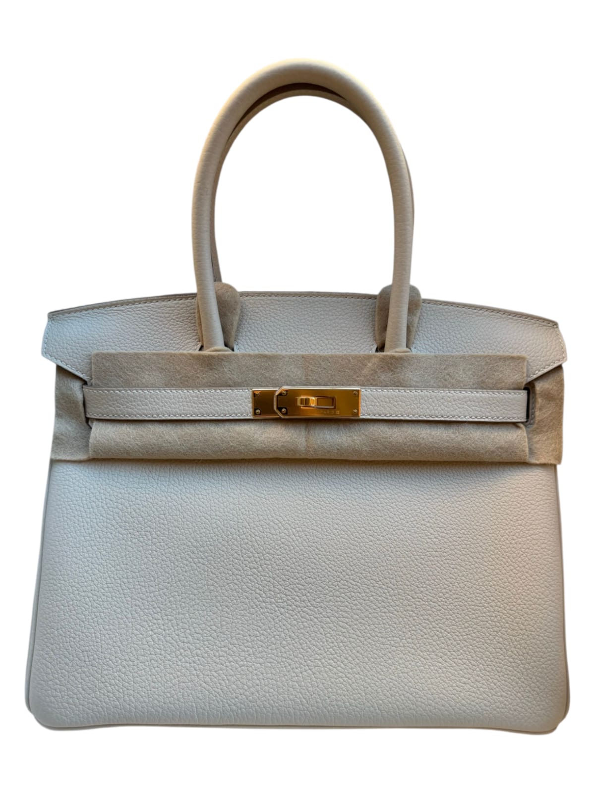Hermes Birkin Retourne 30 Craie Togo GHW
