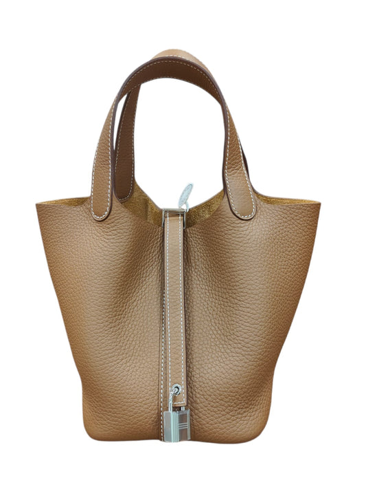 Hermes Picotin 18 Gold Clemence PHW