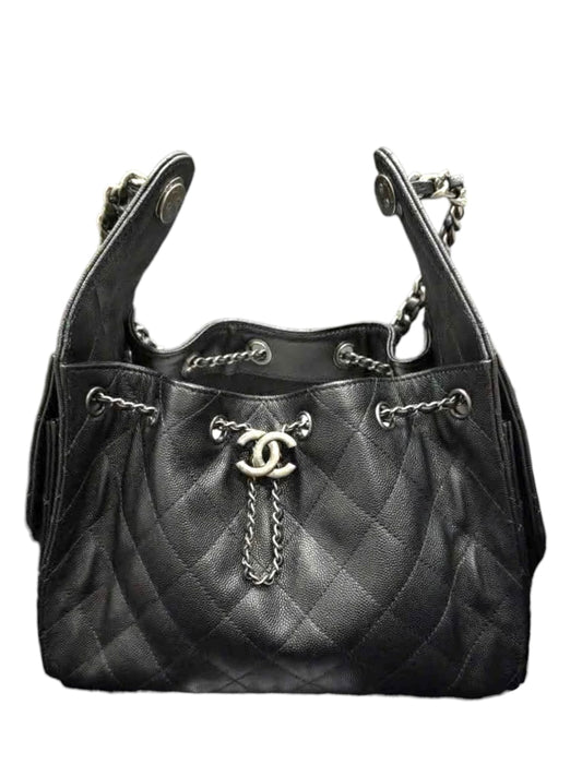 Chanel Hobo Small Black Caviar RHW