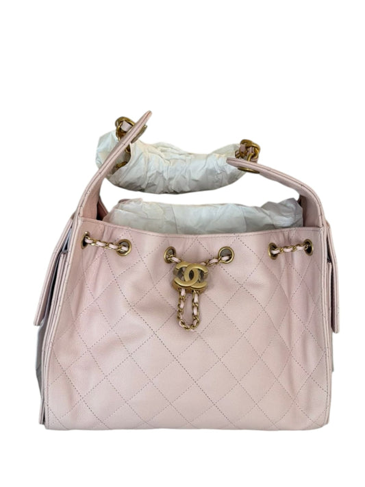 Chanel Hobo Small Pink Caviar AGHW
