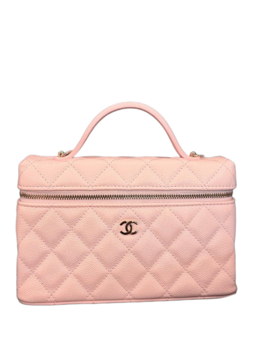 Chanel Vanity Handle Pink Caviar LGHW