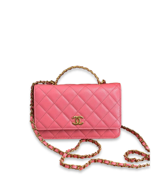 Chanel Wallet On Chain Pink Caviar GHW 22S