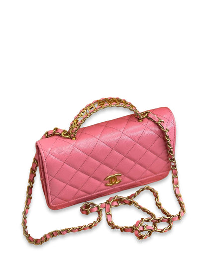 Chanel Wallet On Chain Pink Caviar GHW 22S