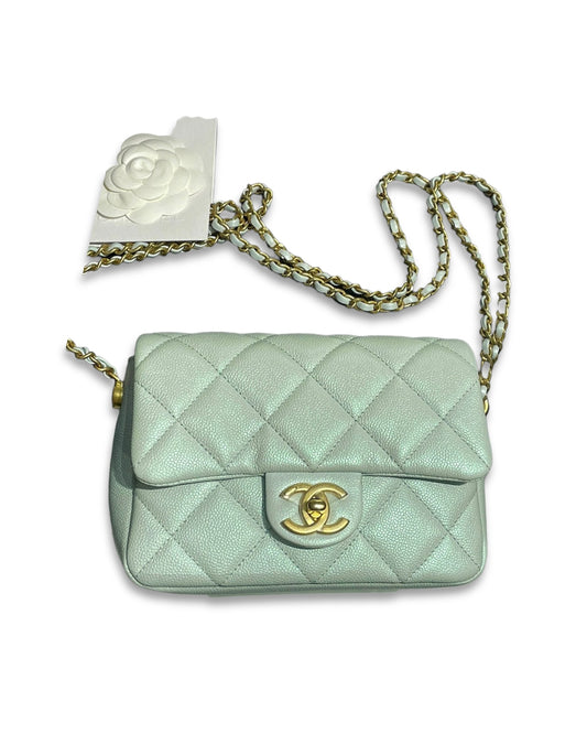 Chanel Mini Square My Perfect Caviar Ghw 21K