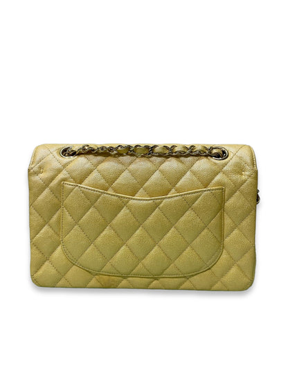 Chanel Classic Small Yellow Iridescent Caviar LGHW