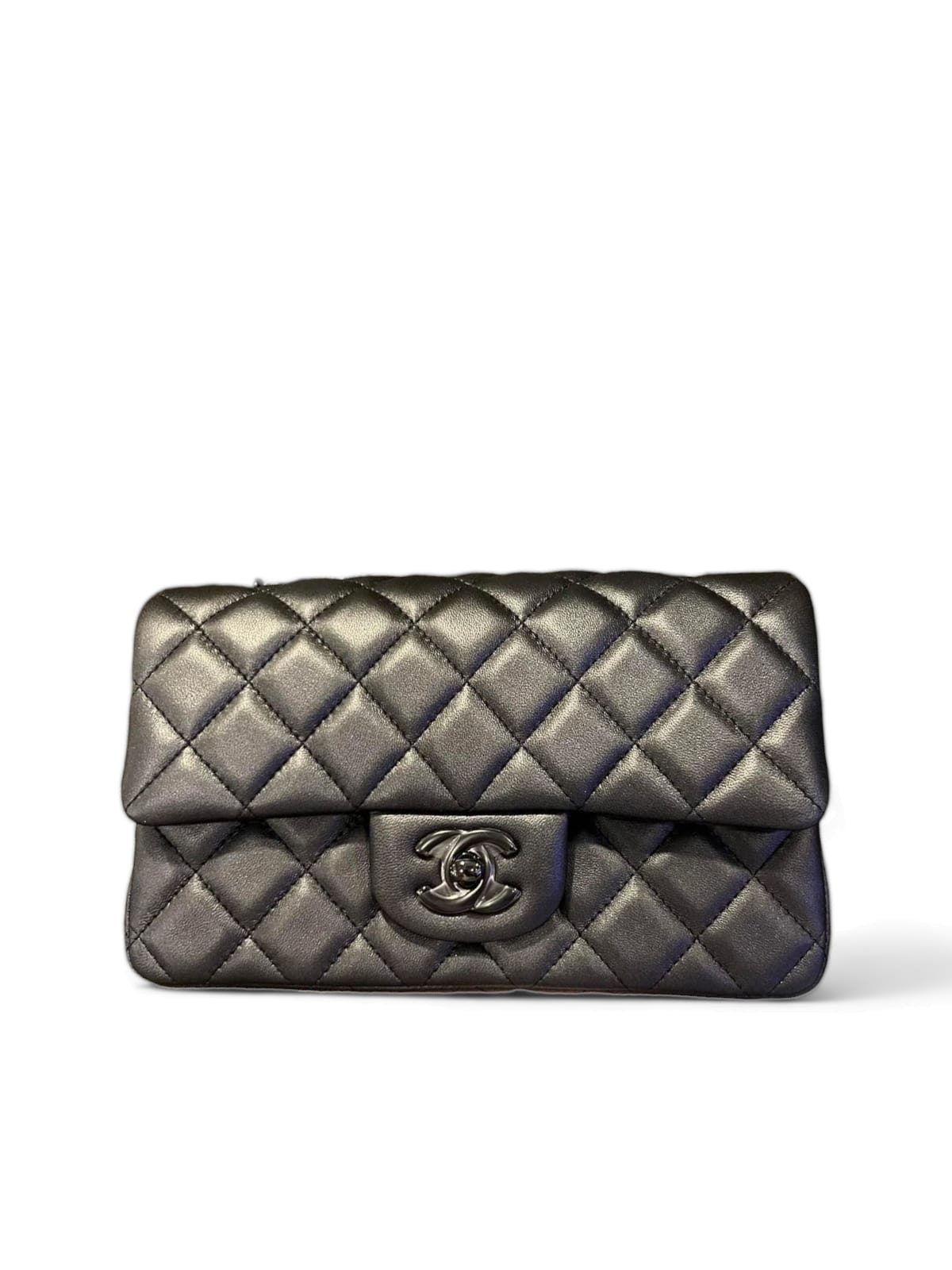Chanel Rectangular Mini So Black Lambskin – The Woman Behind The Brand