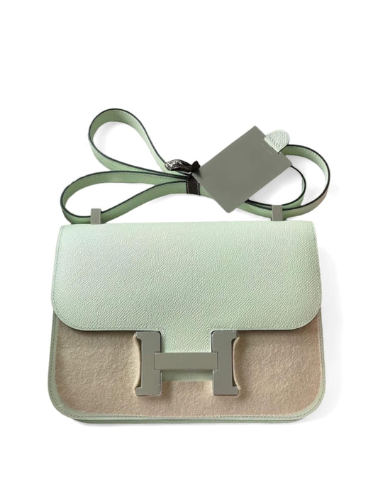 Hermes Constance 18 Vert Fizz Epsom PHW