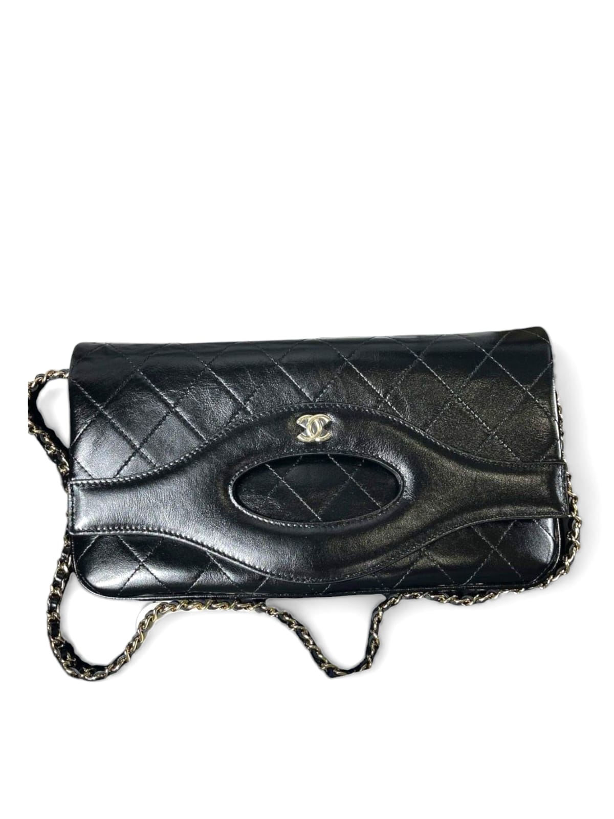 Chanel Clutch Long Black Lambskin LGHW 24C