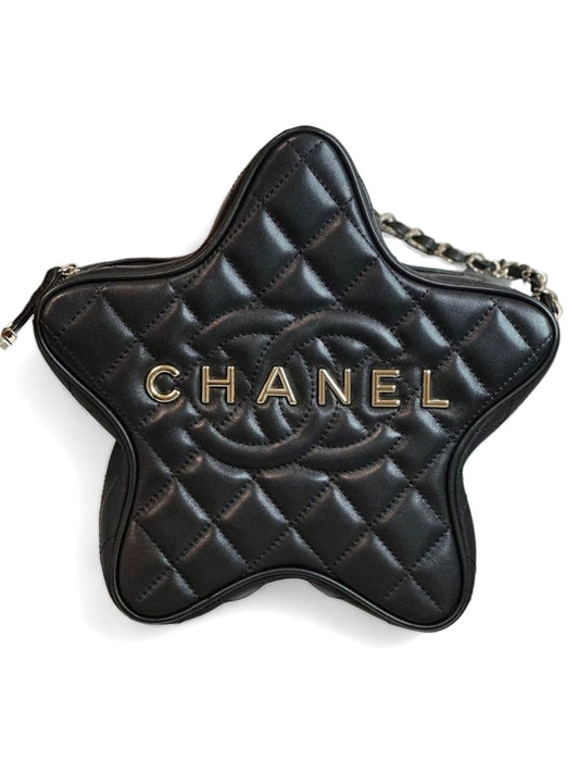 Chanel Star Black Lambskin AGHW 24C